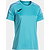 Joma Championship VIII Shirt Korte Mouw Dames - Turquoise Fluor / Hemelsblauw