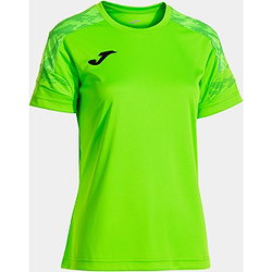 Joma Championship VIII Shirt Korte Mouw Dames - Fluo Groen