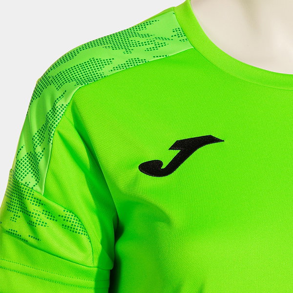 Joma Championship VIII Maillot Manches Courtes Femmes - Vert Fluo