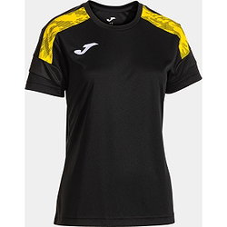 Joma Championship VIII Shirt Korte Mouw Dames - Zwart / Geel