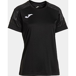 Joma Championship VIII Maillot Manches Courtes Femmes - Noir / Anthracite
