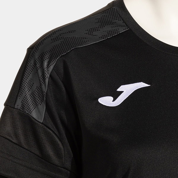 Joma Championship VIII Maillot Manches Courtes Femmes - Noir / Anthracite