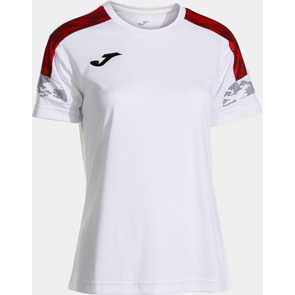 Joma Championship VIII Maillot Manches Courtes Femmes - Blanc / Rouge