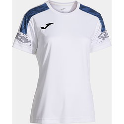 Joma Championship VIII Shirt Korte Mouw Dames - Wit / Royal
