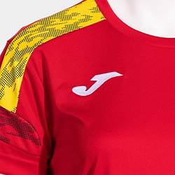 Présentation: Joma Championship VIII Maillot Manches Courtes Femmes - Rouge / Jaune