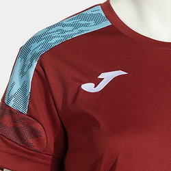 Présentation: Joma Championship VIII Maillot Manches Courtes Femmes - Bordeaux / Bleu Ciel