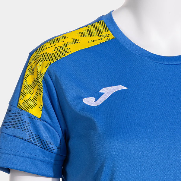 Joma Championship VIII Maillot Manches Courtes Femmes - Royal / Jaune