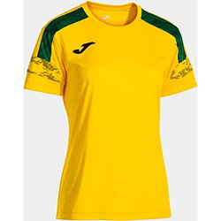 Joma Championship VIII Shirt Korte Mouw Dames - Geel / Groen