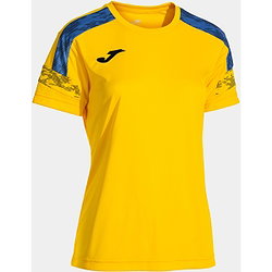 Joma Championship VIII Shirt Korte Mouw Dames - Geel / Royal