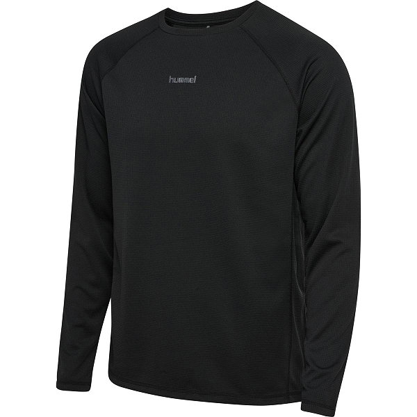 Hummel Momentum Langarm-T-Shirt Herren - Schwarz