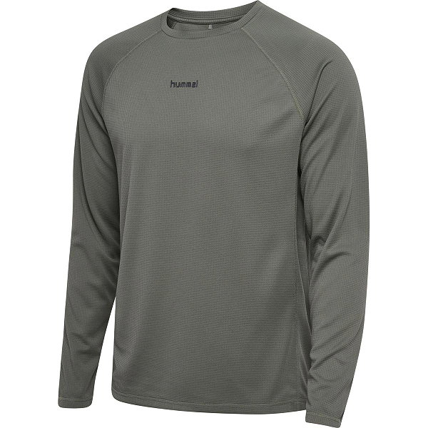 Hummel Momentum T-Shirt Met Lange Mouwen Heren - Castor Gray