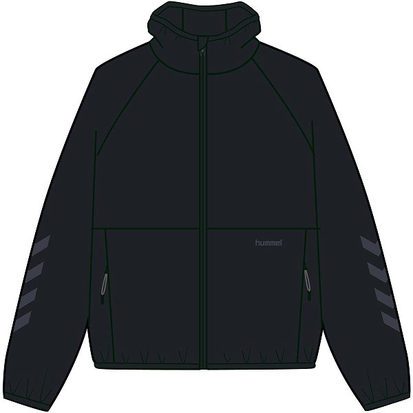 Hummel Active Windbreaker Heren - Zwart