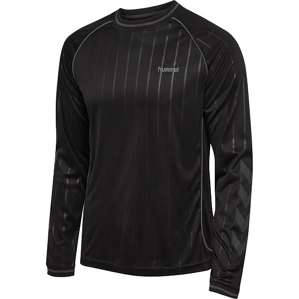 Hummel Pitch Trikot Langarm Herren - Schwarz