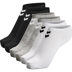 Hummel Chevron 6-Pack Ankle Sportsocken - Schwarz / Weiß / Grau