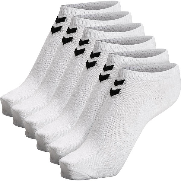 Hummel Chevron 6-Pack Ankle Chaussettes De Sport - Blanc / White