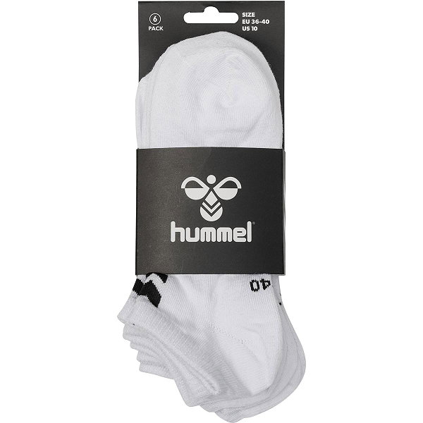 Hummel Chevron 6-Pack Ankle Chaussettes De Sport - Blanc / White