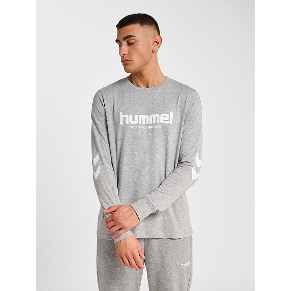 Hummel Legacy 2.0 T-Shirt Manches Longues Hommes - Gris Mélange
