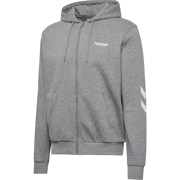 Hummel Legacy 2.0 Sweat-Shirt Zippé Hommes - Gris Mélange