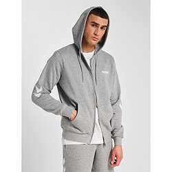 Présentation: Hummel Legacy 2.0 Sweat-Shirt Zippé Hommes - Gris Mélange