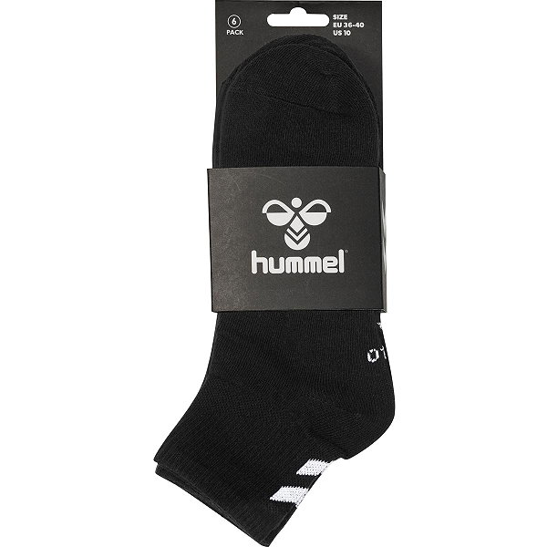 Hummel Chevron 6-Pack Mid Cut Sportsokken - Zwart