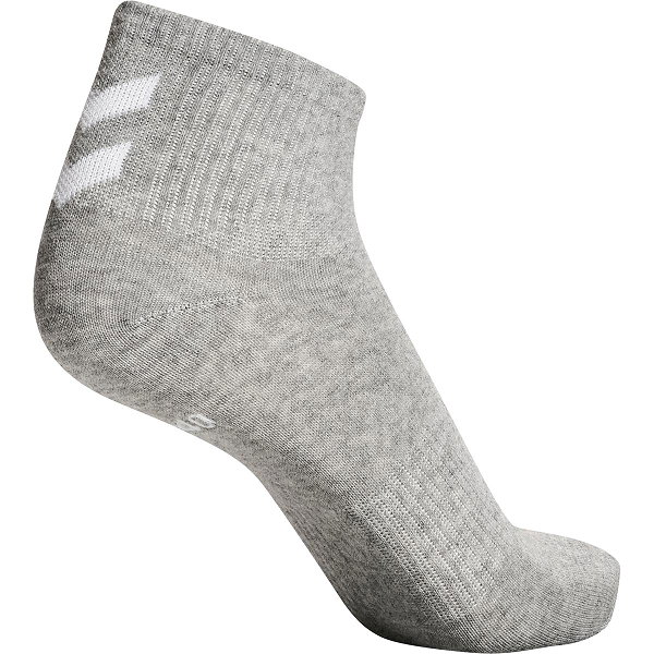 Hummel Chevron 6-Pack Mid Cut Sportsocken - Schwarz / Weiß / Grau