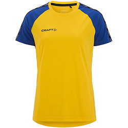 Craft Squad 2.0 T-Shirt Damen - Gelb / Royal