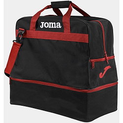 Joma Training III (Large) Sac De Sport Avec Compartiment Inférieur - Noir / Rouge