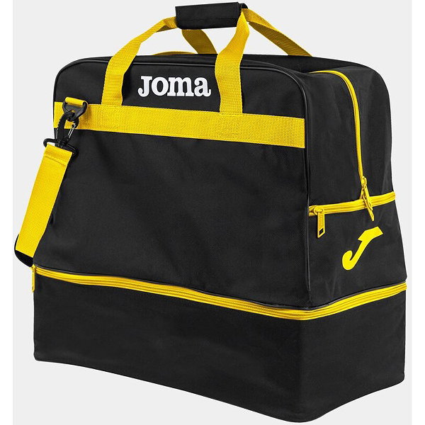 Joma Training III (Large) Sac De Sport Avec Compartiment Inférieur - Noir / Jaune