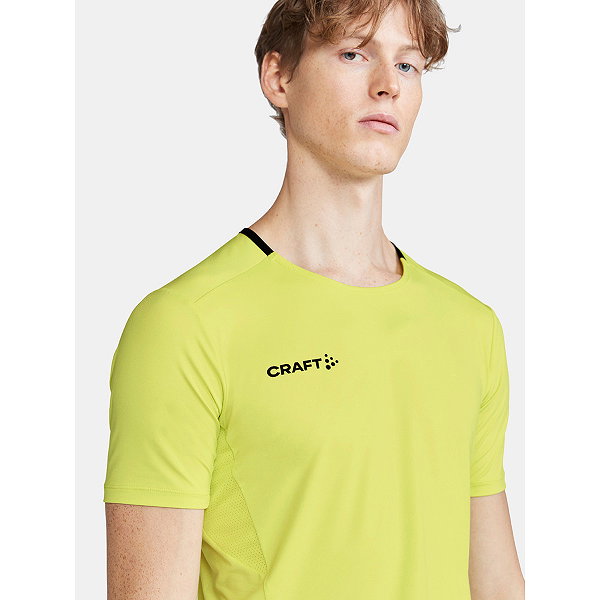 Craft Extend T-Shirt Heren - Fluogeel