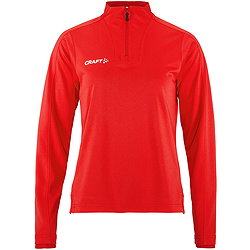 Craft Evolve 2.0 Half Zip Maillot Manches Longues Femmes - Rouge