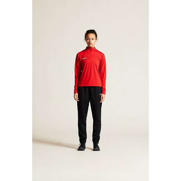 Craft Evolve 2.0 Half Zip Maillot Manches Longues Femmes - Rouge