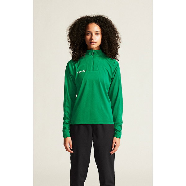 Craft Evolve 2.0 Half Zip Longsleeve Dames - Groen