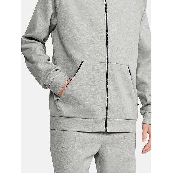 Craft Join Sweat À Capuche Hommes - Gris Mélange