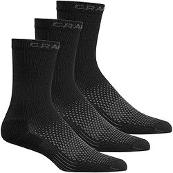 Craft Active High Lot De 3 Paires De Chaussettes De Sport - Noir