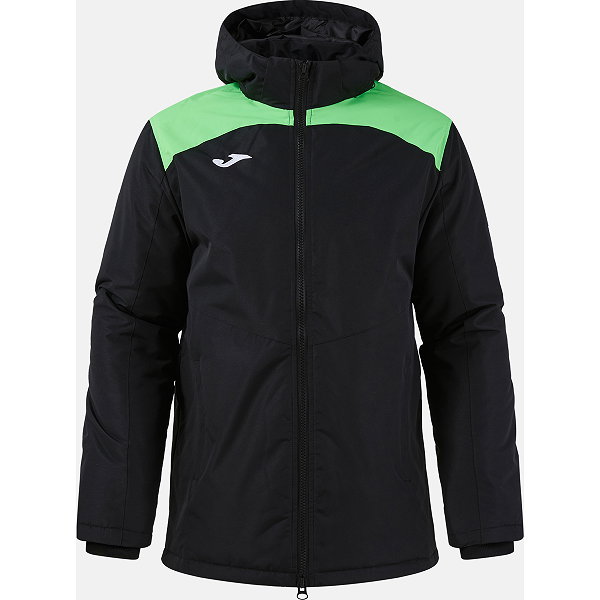 Joma Trivor II Veste Coach Hommes - Noir / Vert Fluo