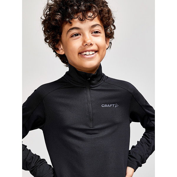 Craft Core Gain Midlayer Maillot Manches Longues Enfants - Noir