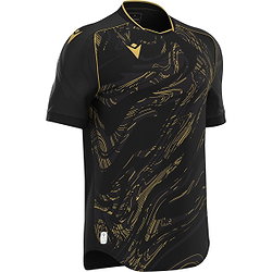 Macron Arcane Eco Maillot Manches Courtes Hommes - Noir / Or