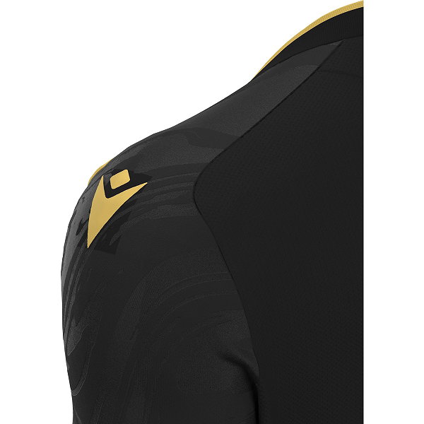 Macron Arcane Eco Trikot Kurzarm Herren - Schwarz / Gold