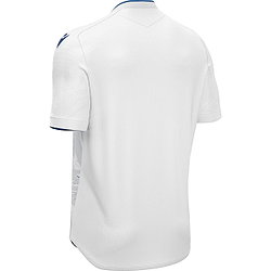 Présentation: Macron Arcane Eco Maillot Manches Courtes Hommes - Blanc / Royal