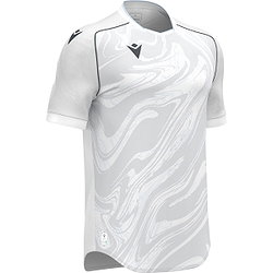 Macron Arcane Eco Maillot Manches Courtes Hommes - Blanc / Argent