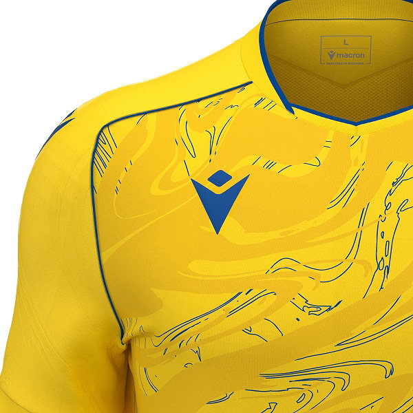 Macron Arcane Eco Trikot Kurzarm Herren - Gelb / Royal