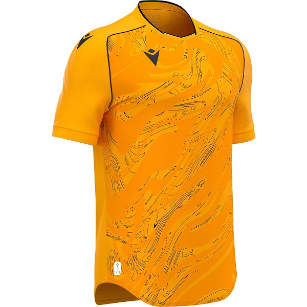 Macron Arcane Eco Maillot Manches Courtes Enfants - Amber / Noir