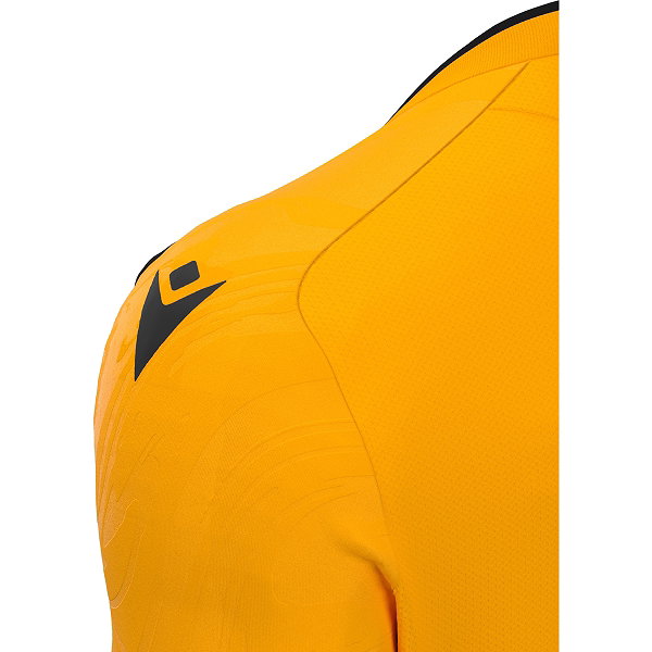 Macron Arcane Eco Maillot Manches Courtes Enfants - Amber / Noir