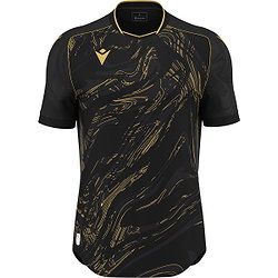 Présentation: Macron Arcane Eco Maillot Manches Courtes Enfants - Noir / Or