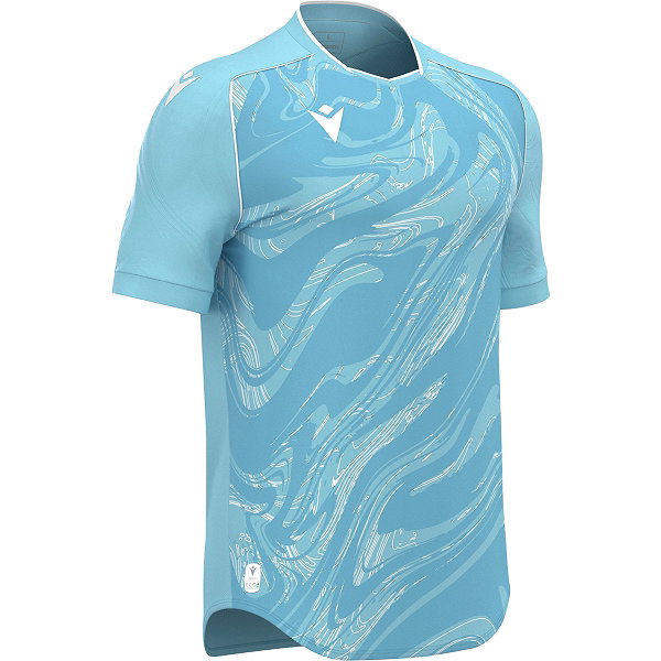 Macron Arcane Eco Trikot Kurzarm Kinder - Skyblue / Weiß