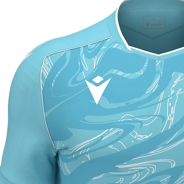 Macron Arcane Eco Trikot Kurzarm Kinder - Skyblue / Weiß