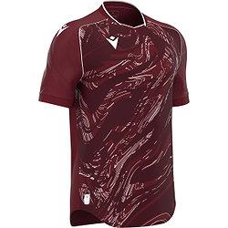 Macron Arcane Eco Shirt Korte Mouw Kinderen - Bordeaux / Wit