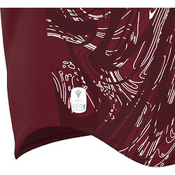 Voorvertoning: Macron Arcane Eco Shirt Korte Mouw Kinderen - Bordeaux / Wit