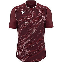 Voorvertoning: Macron Arcane Eco Shirt Korte Mouw Kinderen - Bordeaux / Wit