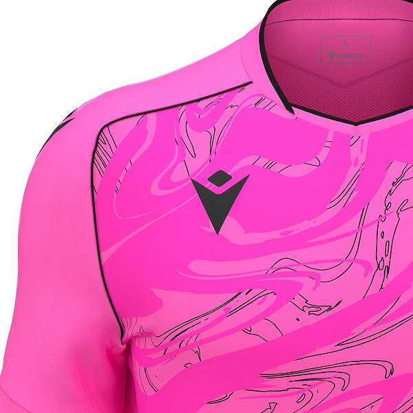 Macron Arcane Eco Trikot Kurzarm Kinder - Rosa / Schwarz